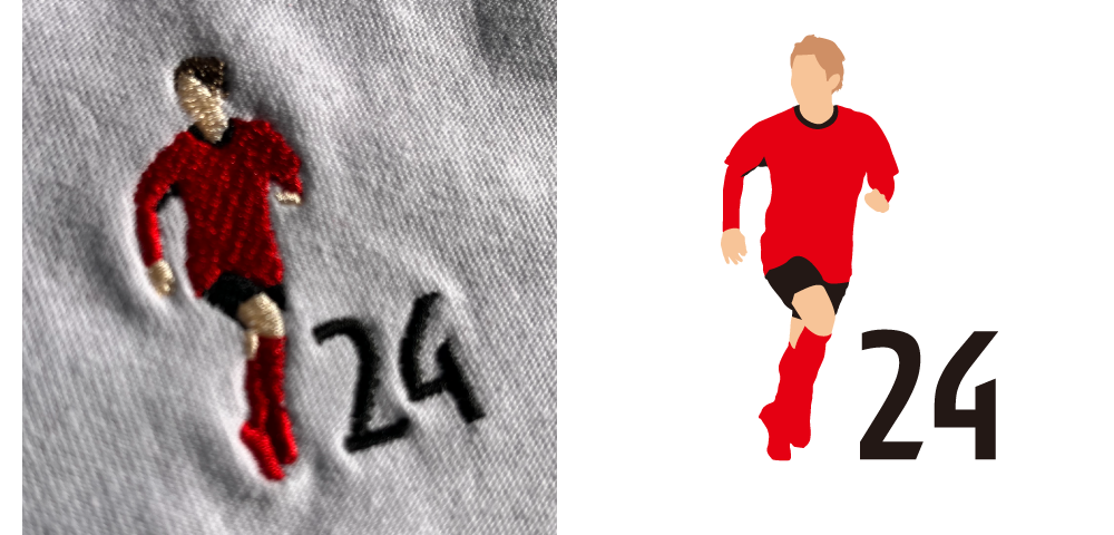 リブありロングスリーブTシャツ