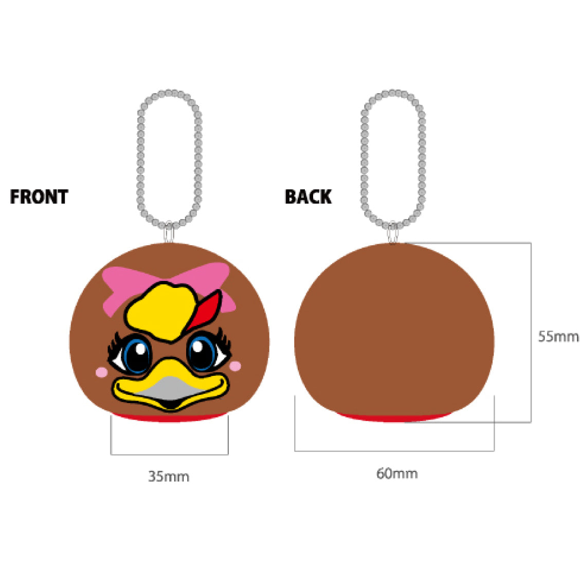 マスコットおまんじゅうキーホルダー