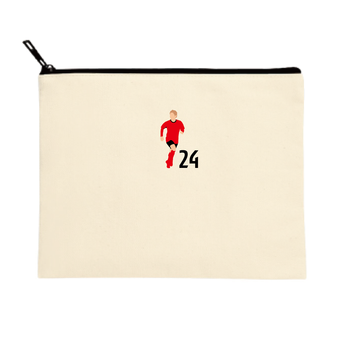 キャンバスフラットポーチ