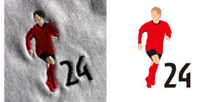 リブありロングスリーブTシャツ