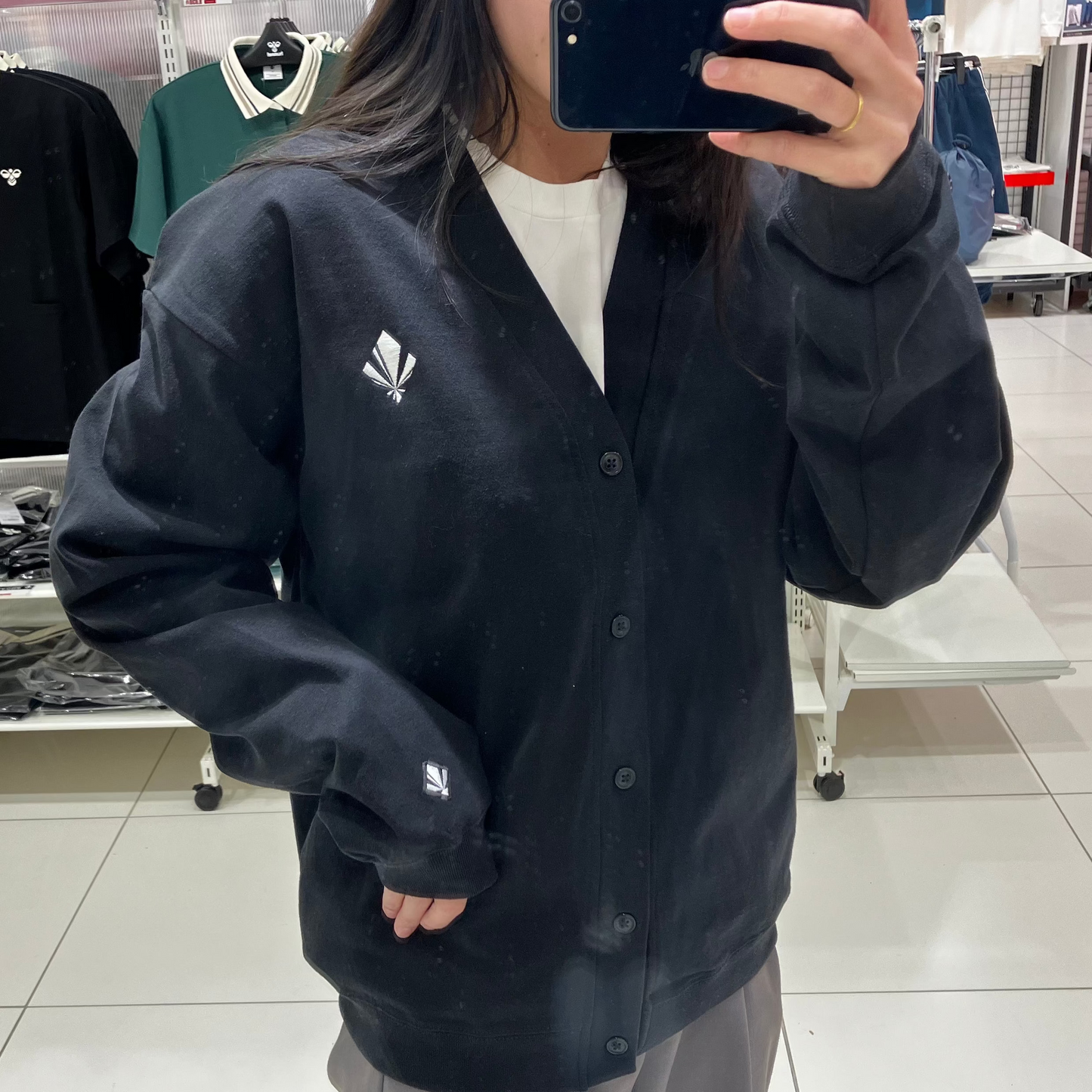 スウェットカーディガン