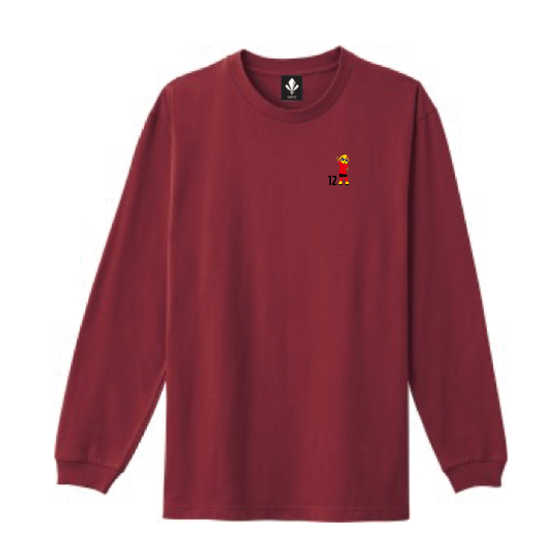 リブありロングスリーブTシャツ