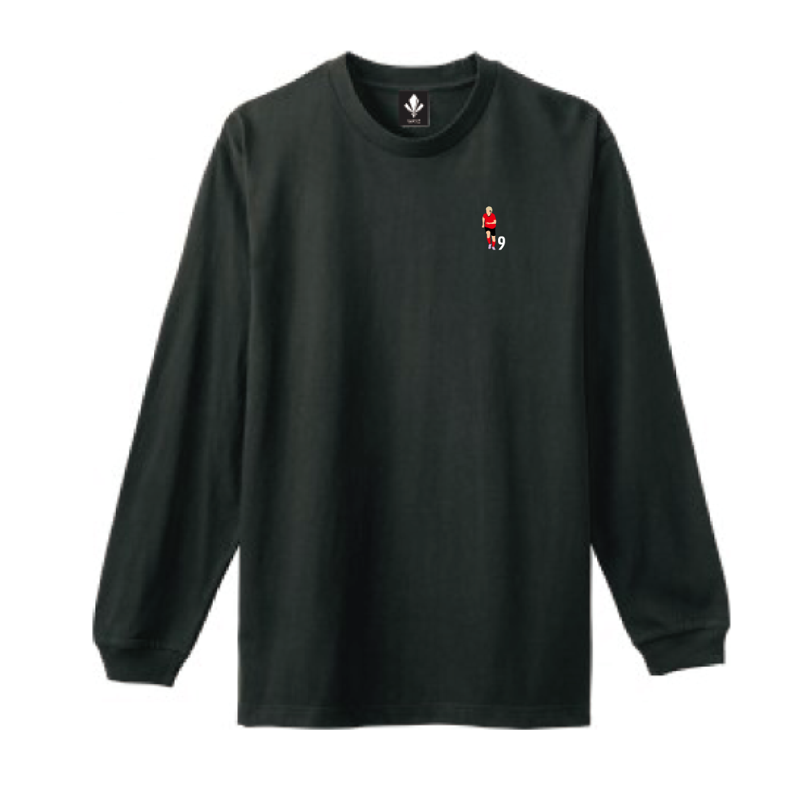 リブありロングスリーブTシャツ