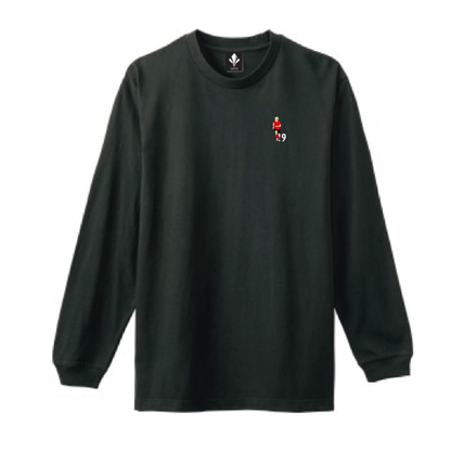 リブありロングスリーブTシャツ